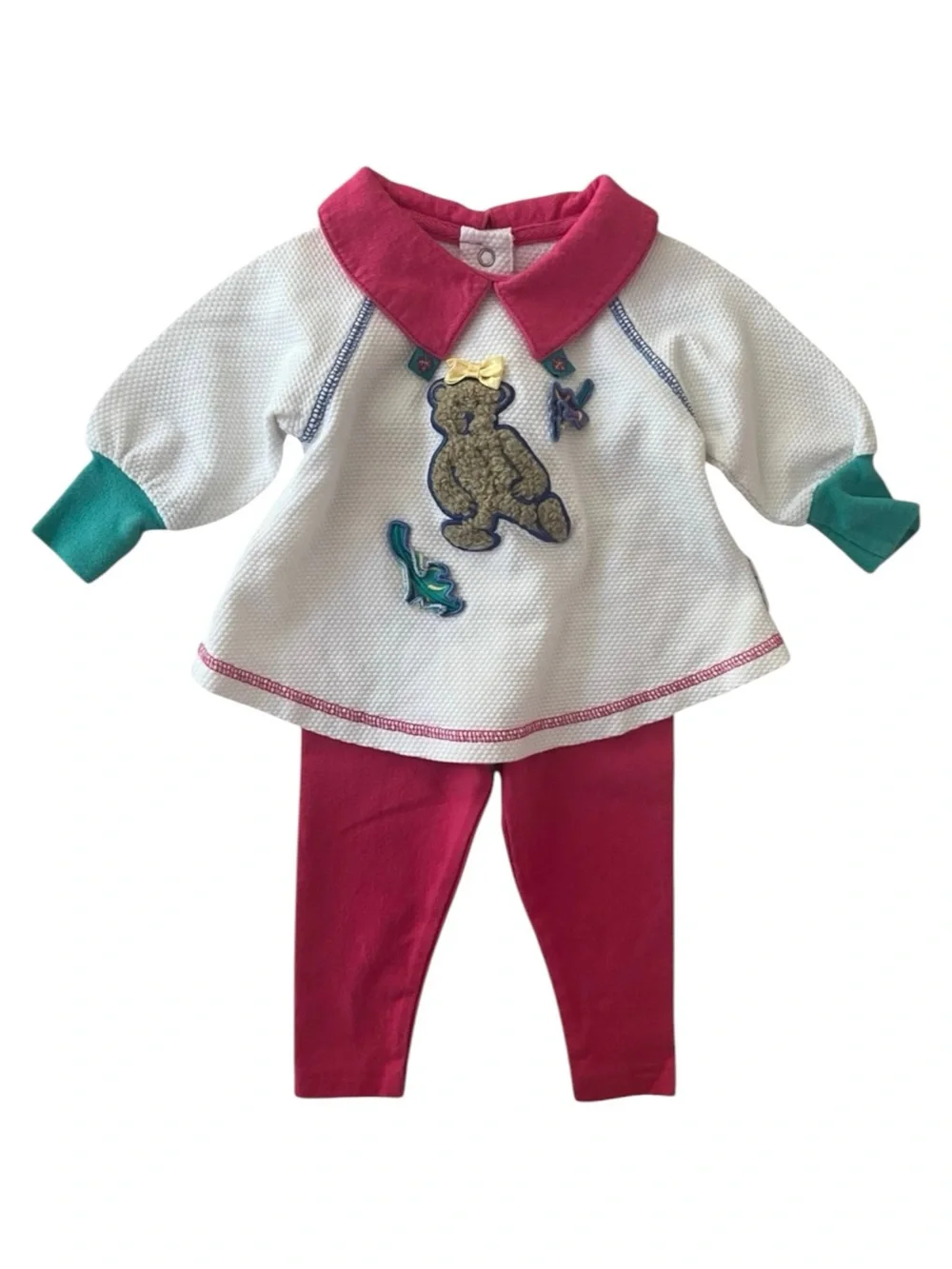 Vintage 90s Gymboree Teddy Bear Baby Outfit